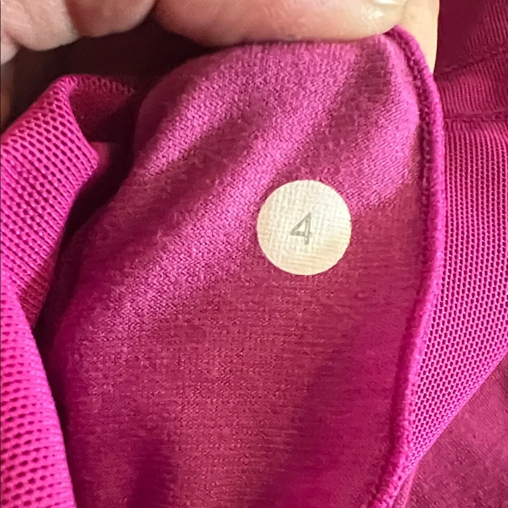 lululemon athletica Fuschia Tank Top with Black Accents - Picture 3 of 3